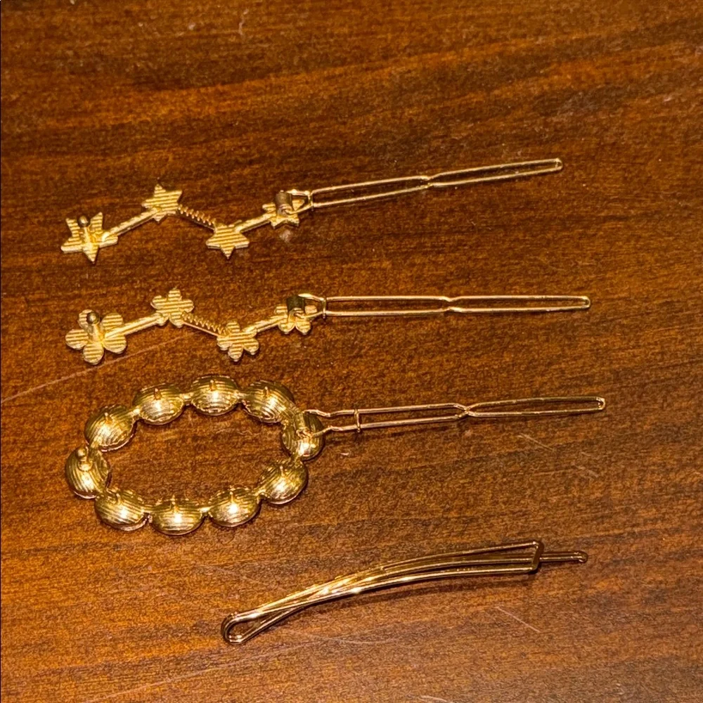 Colorful Star and Flower Hair Clips Set